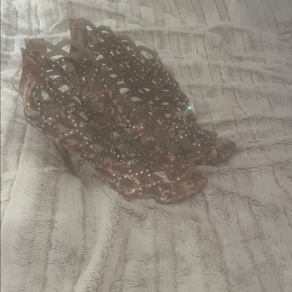 Zigi Soho Sequin Embellished Heels in Brown